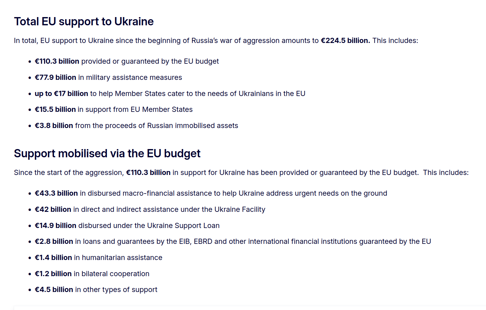 EU assistance