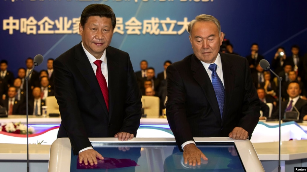 President Xi Jinping speaking in Astana, 2013
