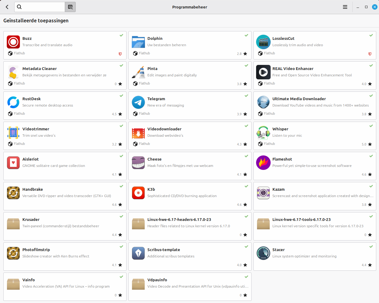 Gestionnaire de programmes