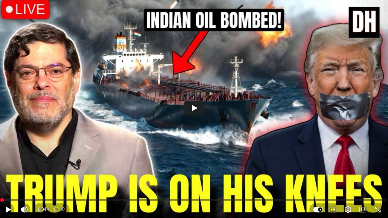 Trump op zijn knieƫn